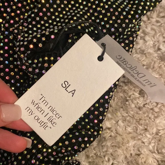 SLA THE LABEL GIGI DIAMANTE mini dress - Picture 6 of 7